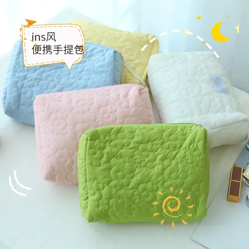 

5 Color Travel Makeup Bag Portable Beauty Storage Makeup Bag Makeup Bag Corduroy Zipper Girl Makeup Box Storage Box