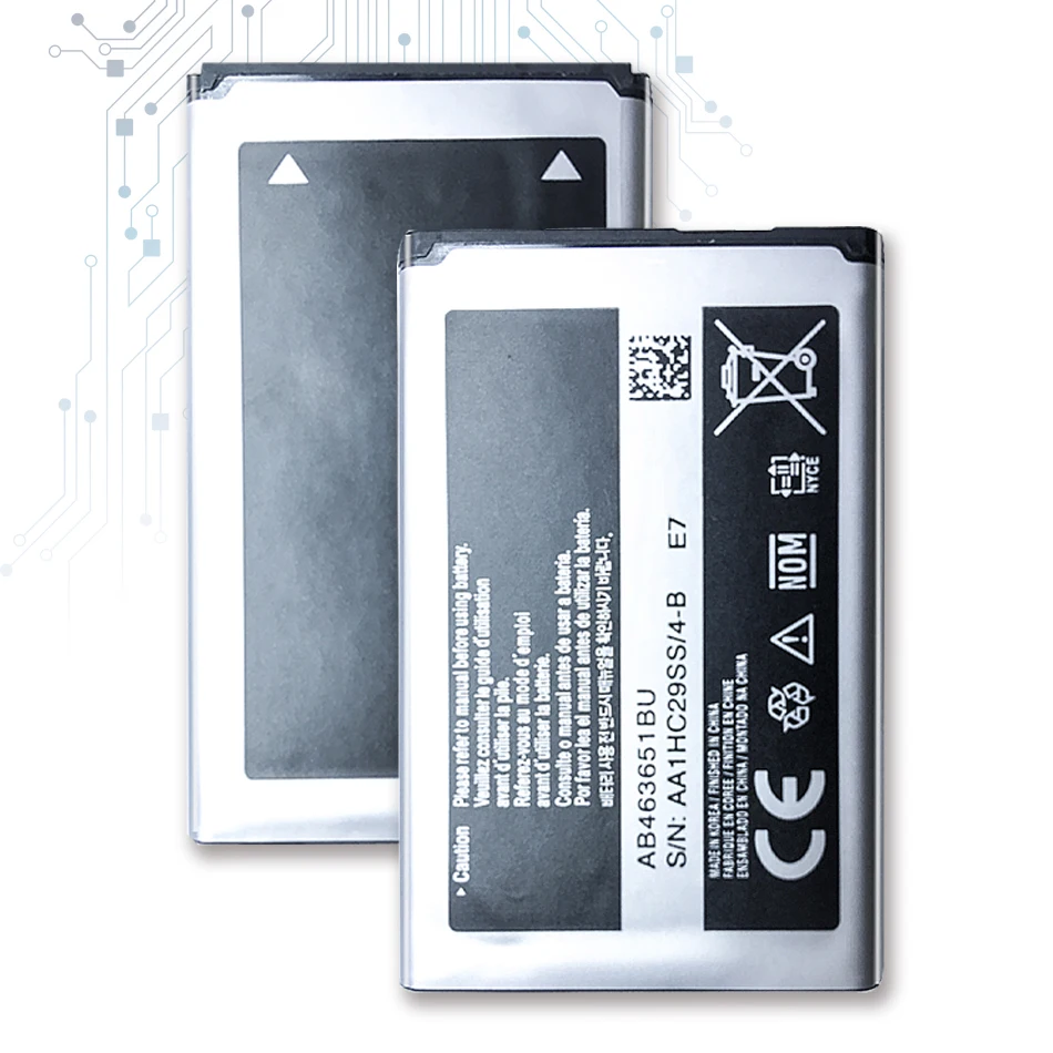

AB463651BC AB463651BE AB463651BU Battery For Samsung W559 S5620I S5630C C3200 F339 S5296 C3322 GT-C3530 S5610 with Track Code