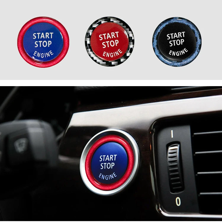 

Engine Start Stop Cover Car Engine START Button Replace Cover STOP Key Decor for BMW E87 E90/E91/E92/E93 E60 E84 E83 E70 E71 E89