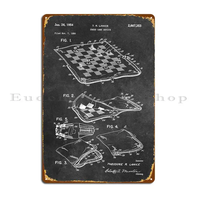 

Lanice Chess Game Device 1 Metal Plaque Poster Wall Decor Party Wall Cave Iron Design Pub Tin Sign Poster