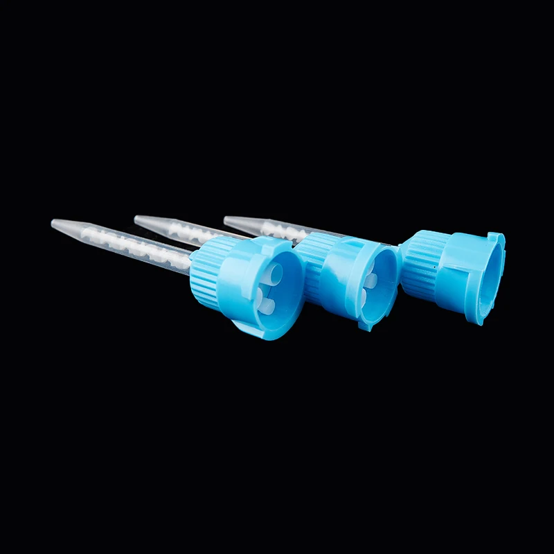 

50pcs 1:1 Dental Materials Dentistry Silicone Rubber Gun Conveying Mixing Head Disposable Mixing Head