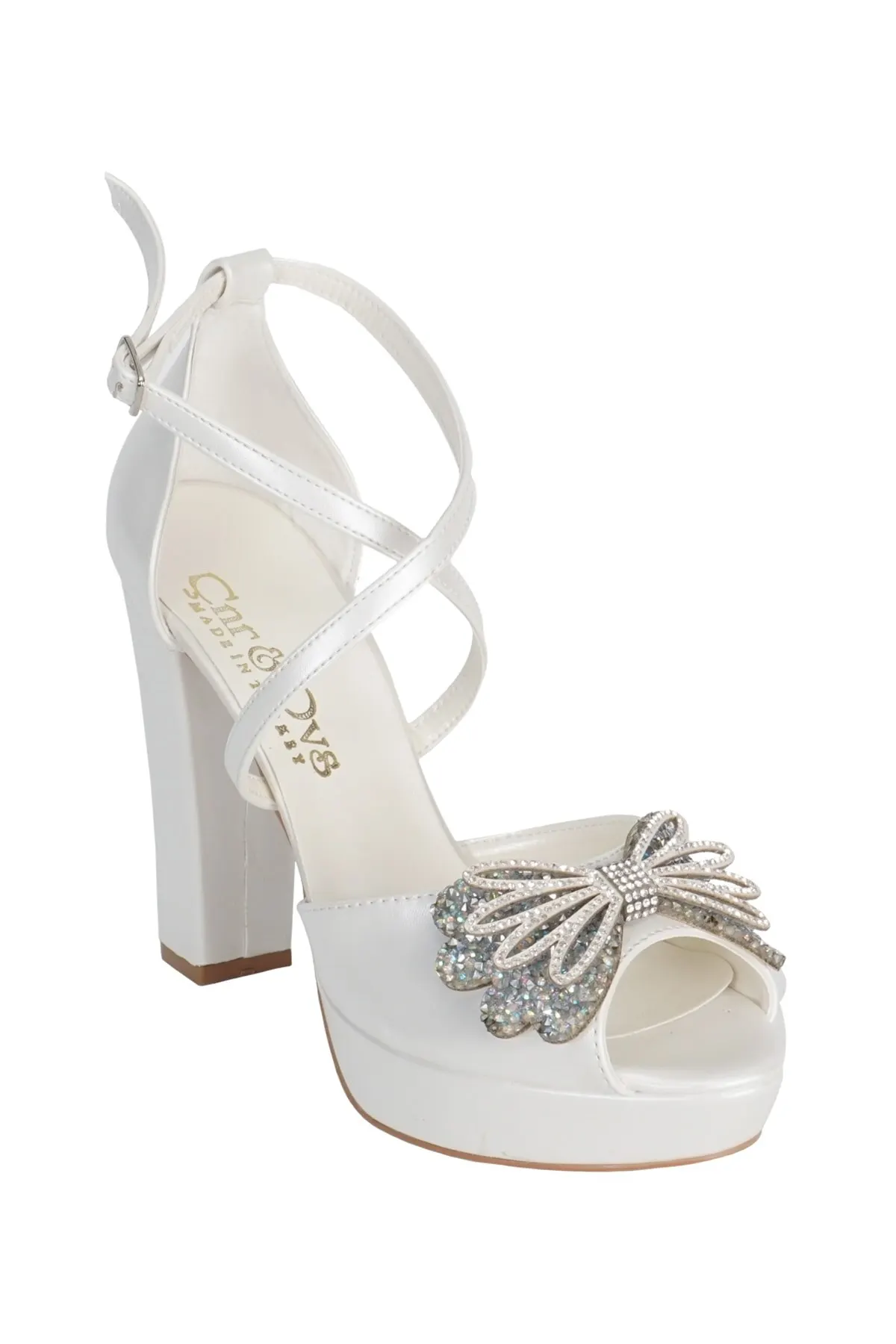

Women's Fashion Handmade Pearl Leather Stone Lady High Heels Evening Shoes