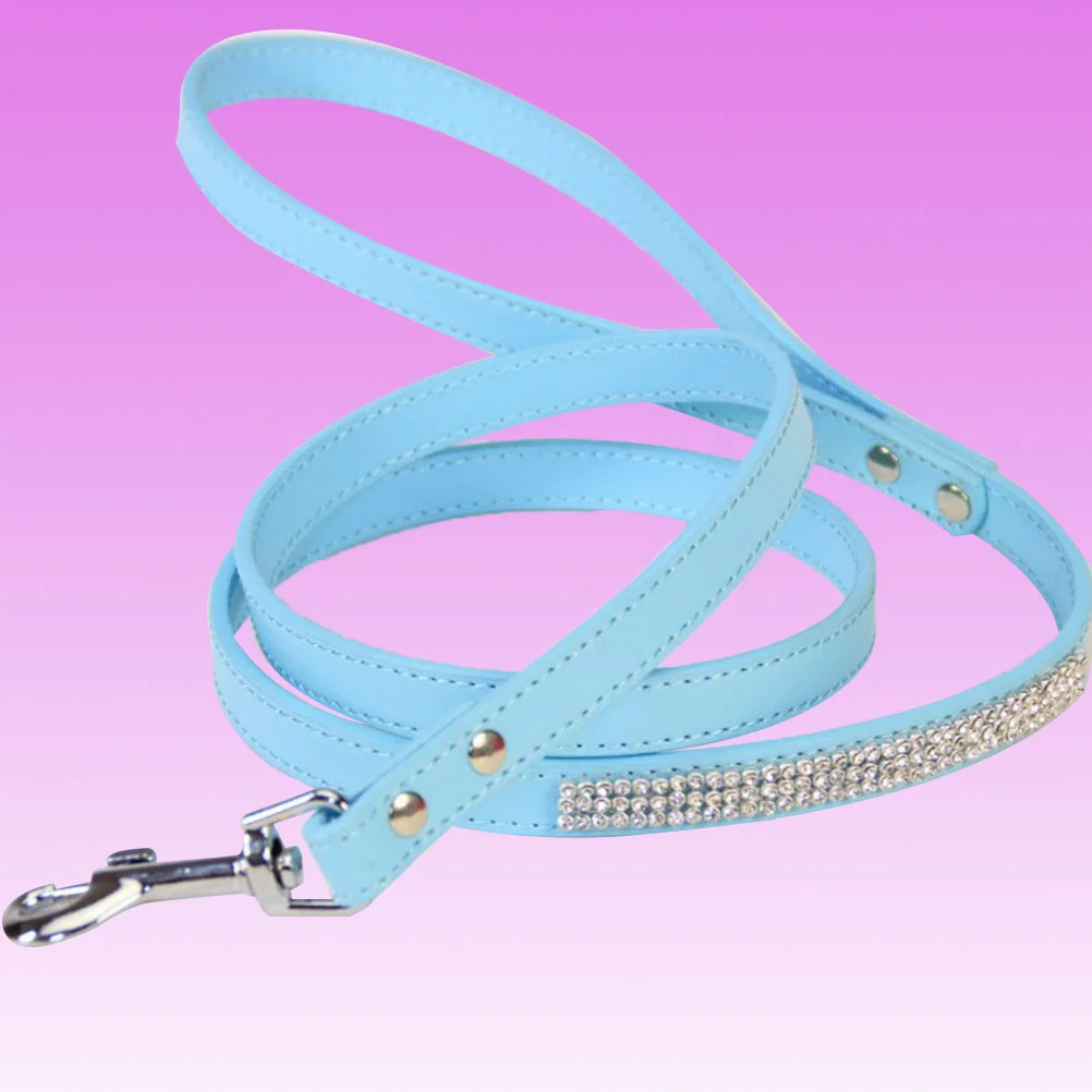 

Leash Dog Walkingdogspet Training Leashesropelarge Mediumcat Harness Strap Collar Rhinestone Pullingreflective Bling
