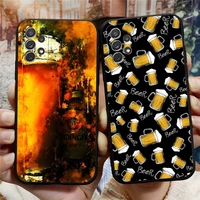 beers alcohol summer bubble phone case funda for samsung s22 s21 s20 s30 s9 s10 s8 s7 s6 pro plus edge ultra fe silicone soft