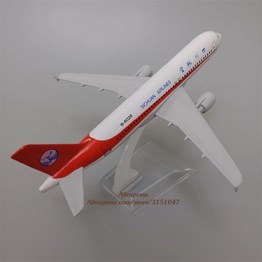 Модель самолета 16 см из металлического сплава China Sichuan Airlines аэробус 320 A320 модель