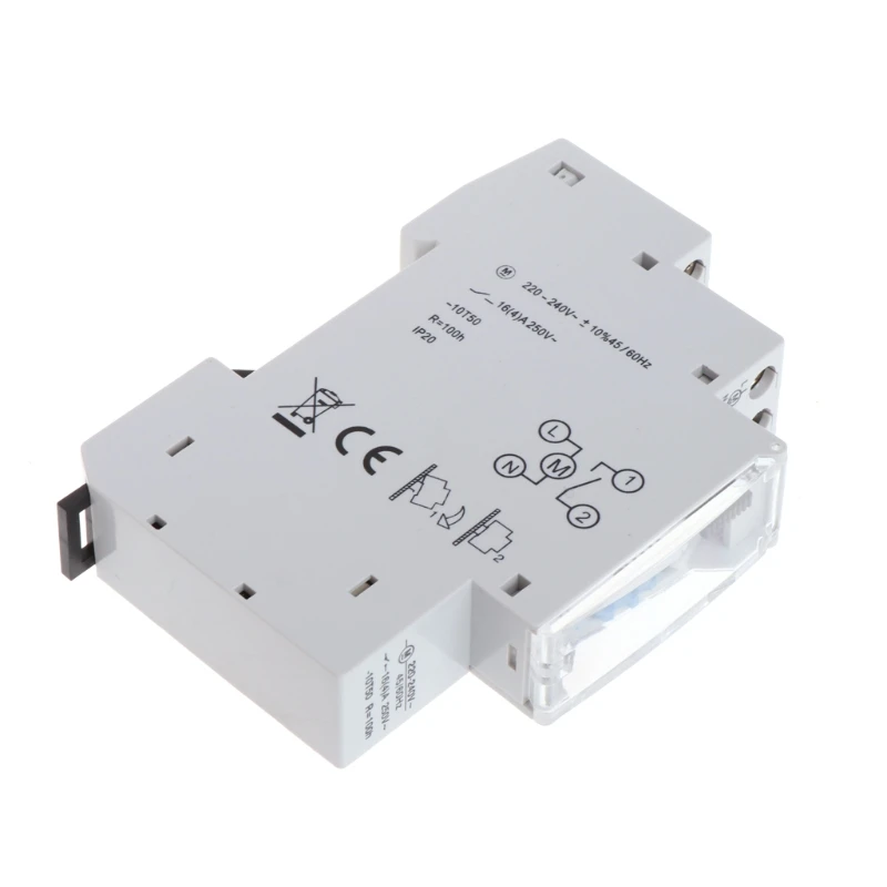 

Mechanical 24 Hours Programmable Din Rail Timer Switch Relay 110-240V 16A