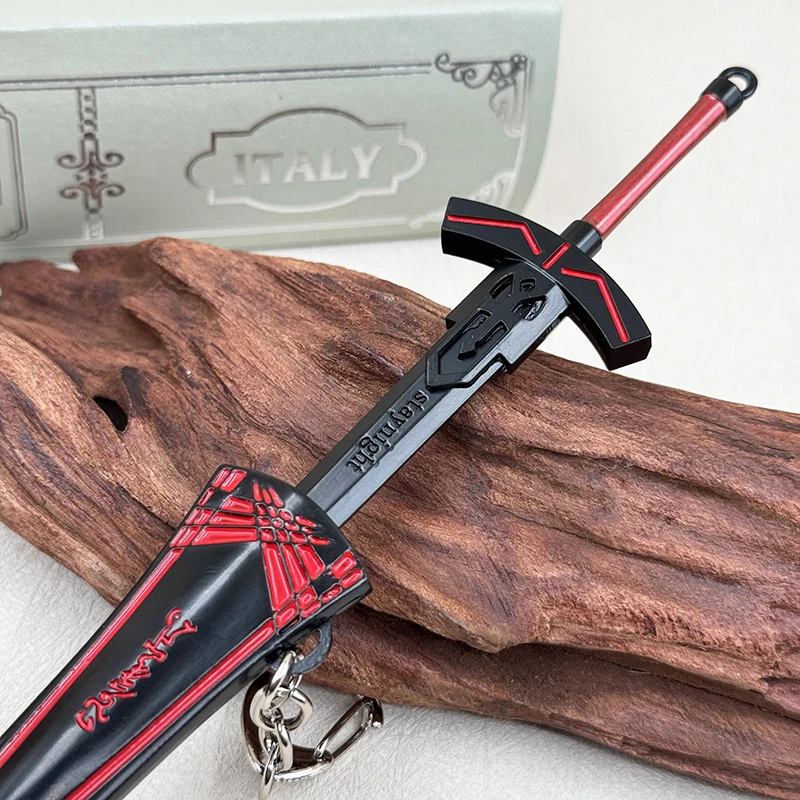 17 см черный брелок с мечом Excalibur Saber Alter Artoria Pendragon FATE аниме периферийные устройства