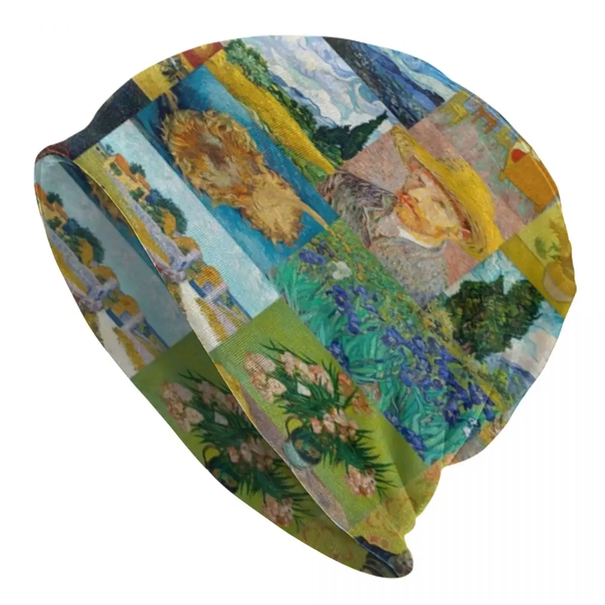 

Шапка с подсолнухами Ван Гога, вязаная шапка в стиле хип-хоп