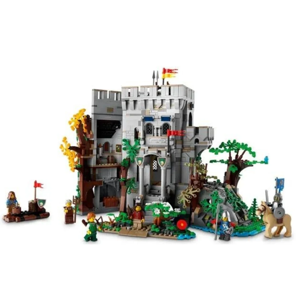 

NEW 1928PCS MOC 910001 European Medieval Castle In The Forest Building Blocks DIY Creative Ideas Bricks Toy Kid Christmas Gifts