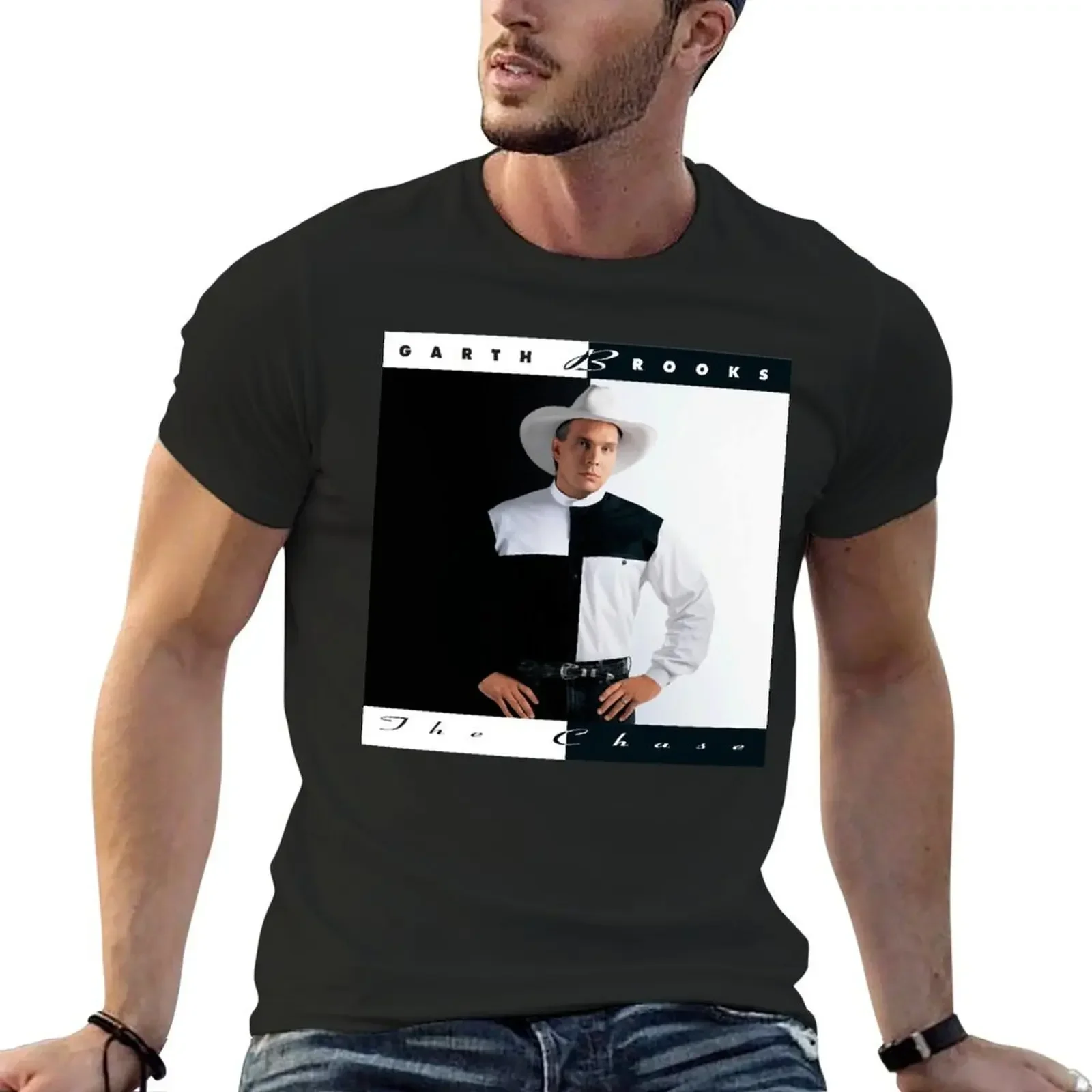 Футболка Garth Brooks The Chase винтажная футболка с рисунком аниме для баскетбола