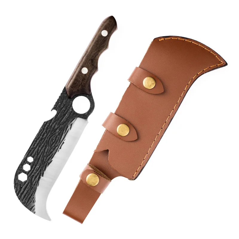 Кованый стальной нож для резки дерева бревен ветвей нарезки лагеря мясника