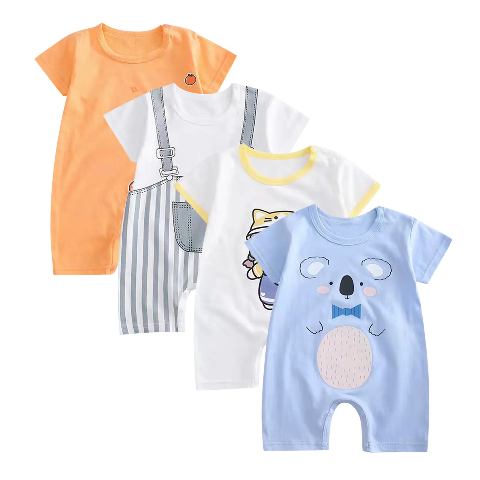 

Dog Baby Clothes Infant Newborn Children Baby Boys Girls Cartoon Romper Short Sleeve Cute Animals Jumpsuit Baby Boy Pack Play