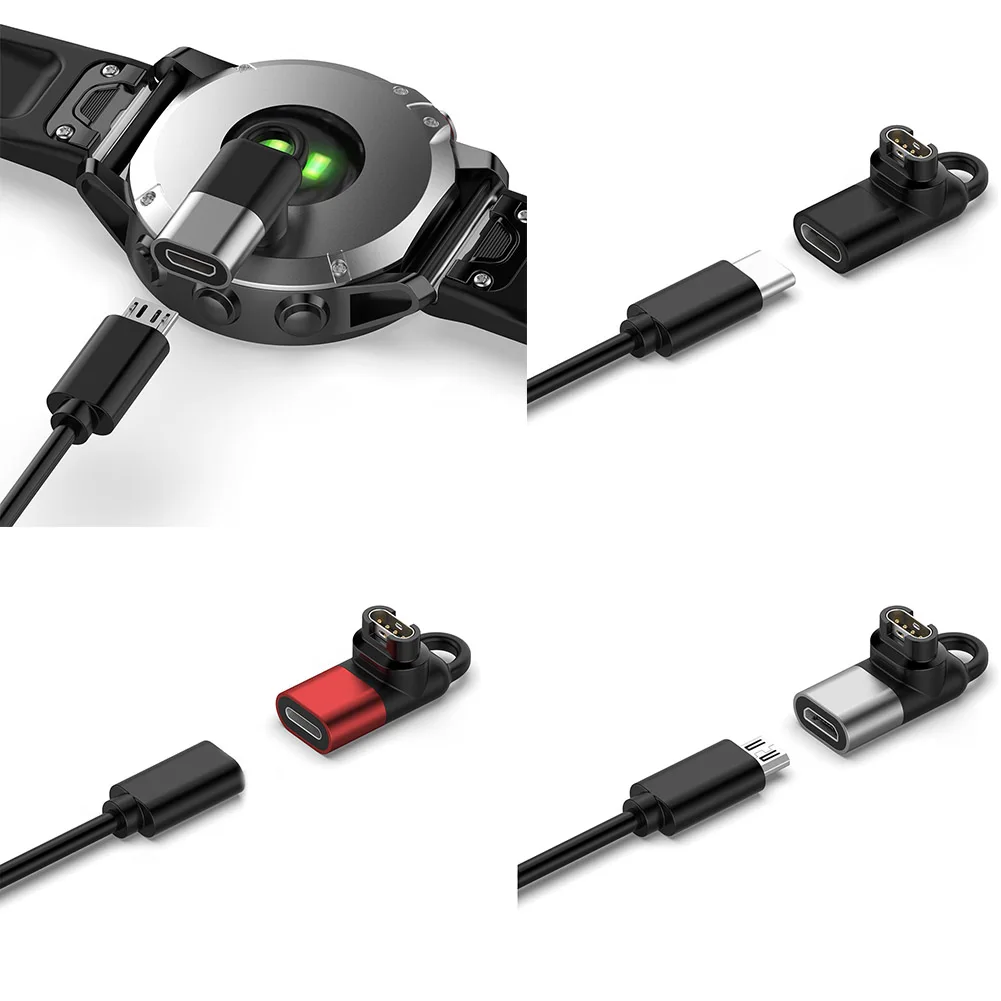 

Watch Charger Adapter Smart Watch Accessories for Garmin Fenix 7/7S/7X/6/6S/6X Micro USB/Type-C/IOS Watch Charging Adapter