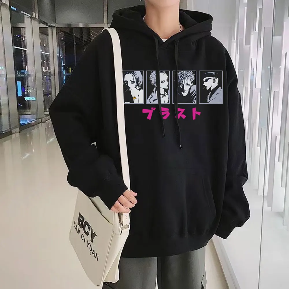 

Anime Nana Osaki The Black Stones Print Hoodie Men Women Funny Hooded Sweatshirt Autumn Fashion Harajuku Winter Man Pullovers