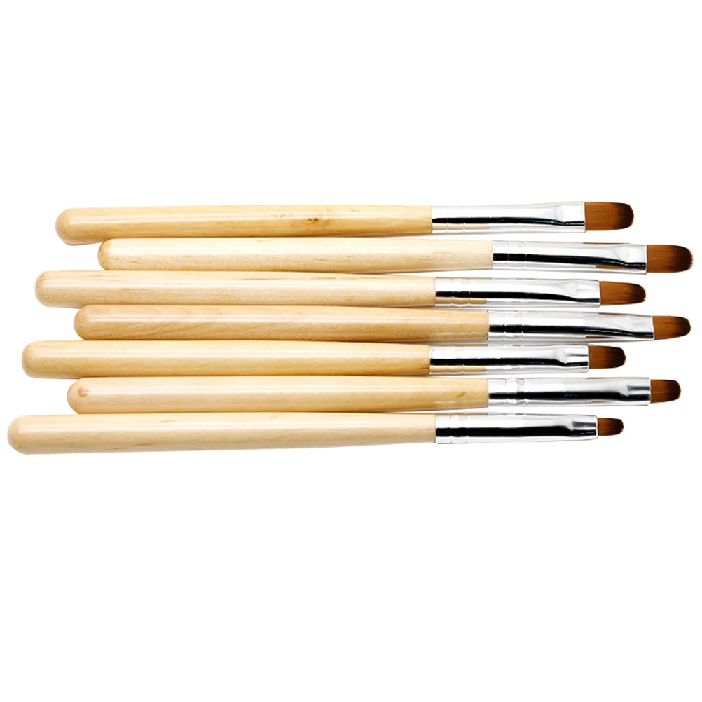 

7 Pcs Nail Cleaning Brush Polish Supplies Tools Brushes Fiber Dust Acrylic Application Painting