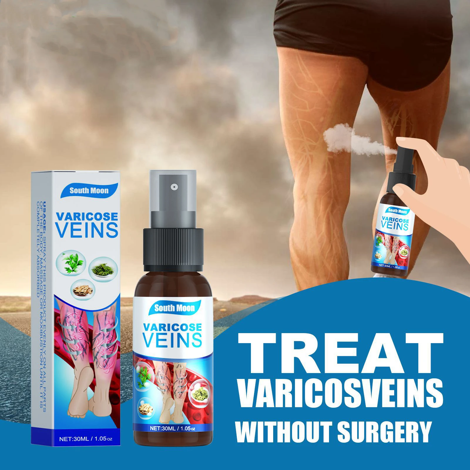 

Внутривенный спрей для облегчения варикозного расширения вен, гладкие приподнятые кровеносные сосуды, дождевой червь, массаж ног, простой ...