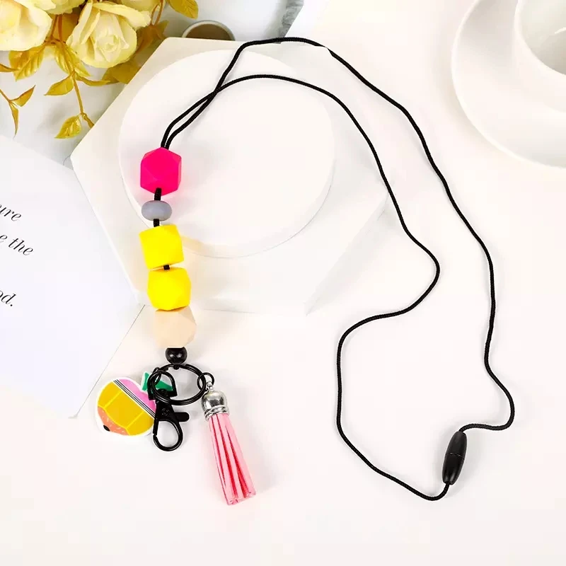 Colors Keychain Breakaway Necklace Charm Pendant Gift