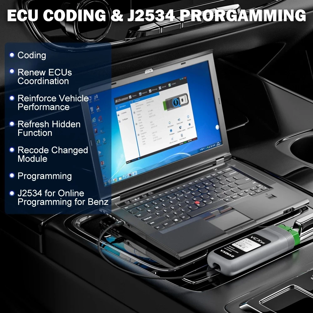 VXDIAG VCX SE для Benz все системы Диагностика ECU программирование кодирование