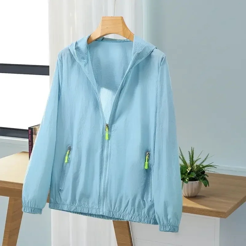 Женская непромокаемая ветровка с капюшоном летняя Солнцезащитная женское