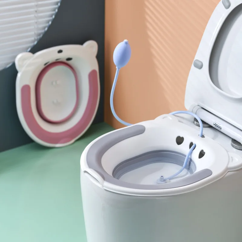 

Folding Toilet Bidet Postpartum Bath Toilet Seat Self Cleaning Hip Irrigator Perineum Soaking Bathtub Hemorrhoid Adult Toilet