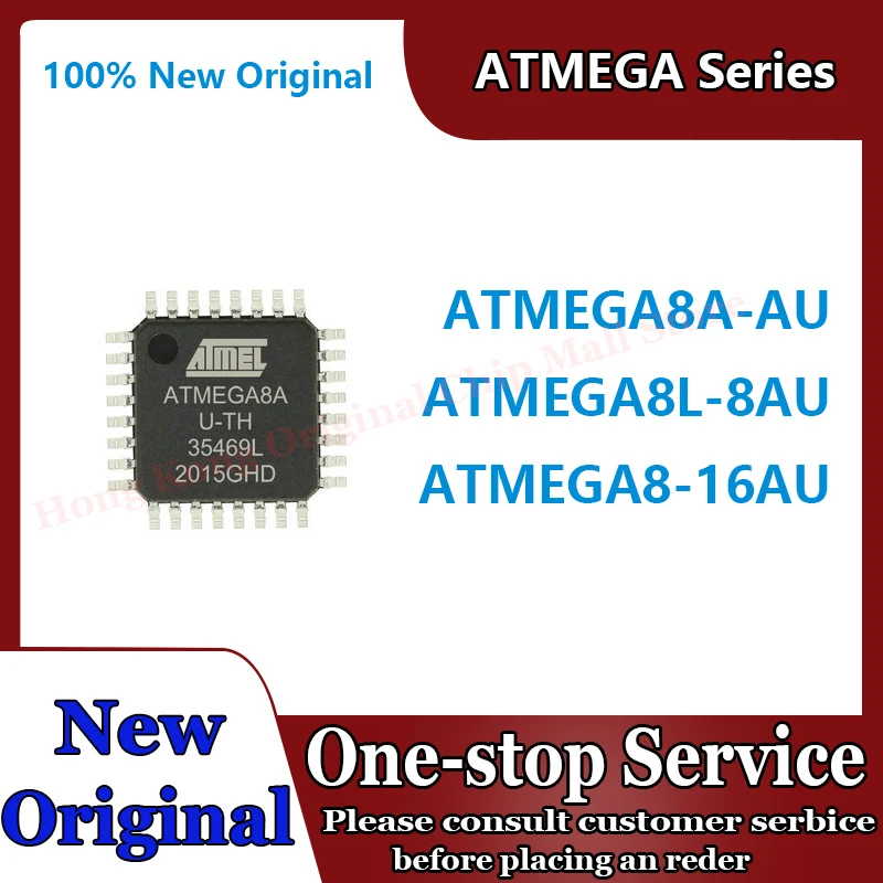 

ATMEGA8-16AU ATMEGA8A-AU ATMEGA8L-8AU ATMEGA8 16AU ATMEGA8A AU ATMEGA8L 8AU ATMEGA IC MCU QFP-32 Chip New Original Chipset