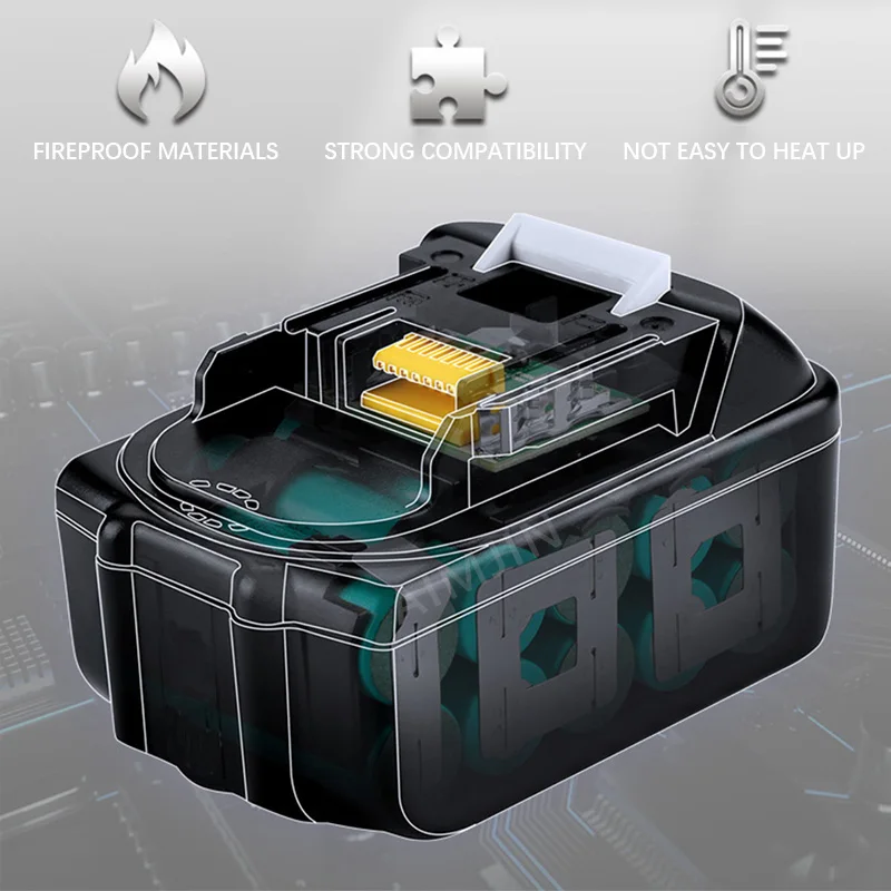 

NEW Rechargeable Battery 18 V 6000mAh Lithium For Makita Battery BL1840 BL1850 BL1830 BL1860B LXT 400