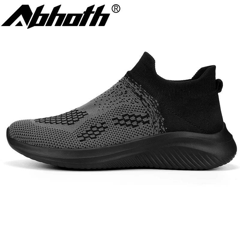 

Abhoth Lace-up Slip-on Men Casual Shoes Breathable Fabric Sneakers Comfortable Soft Sweat-wicking Odor-resistant Lined Sneakers