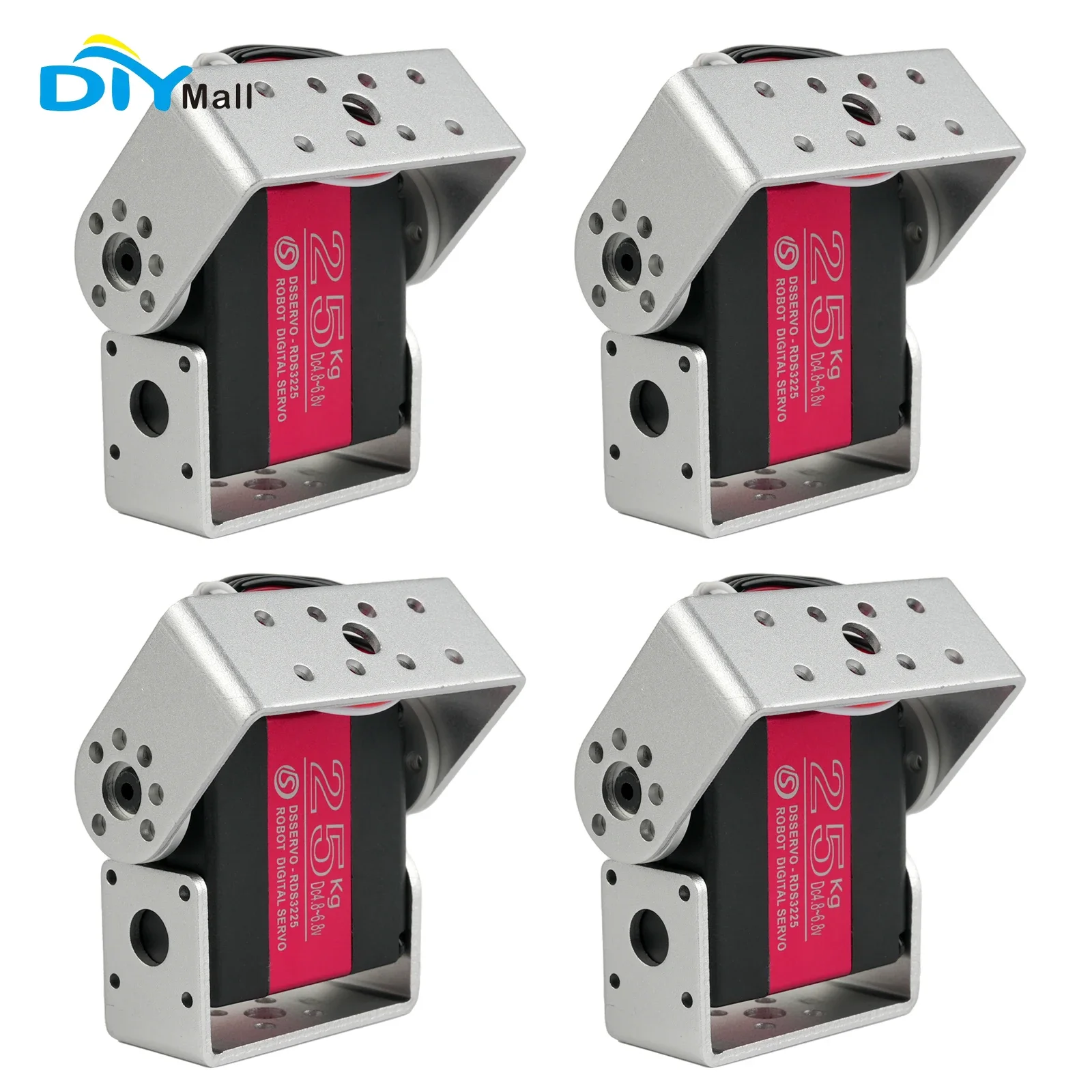 Водонепроницаемый двухосевой цифровой сервопривод 270 градусов