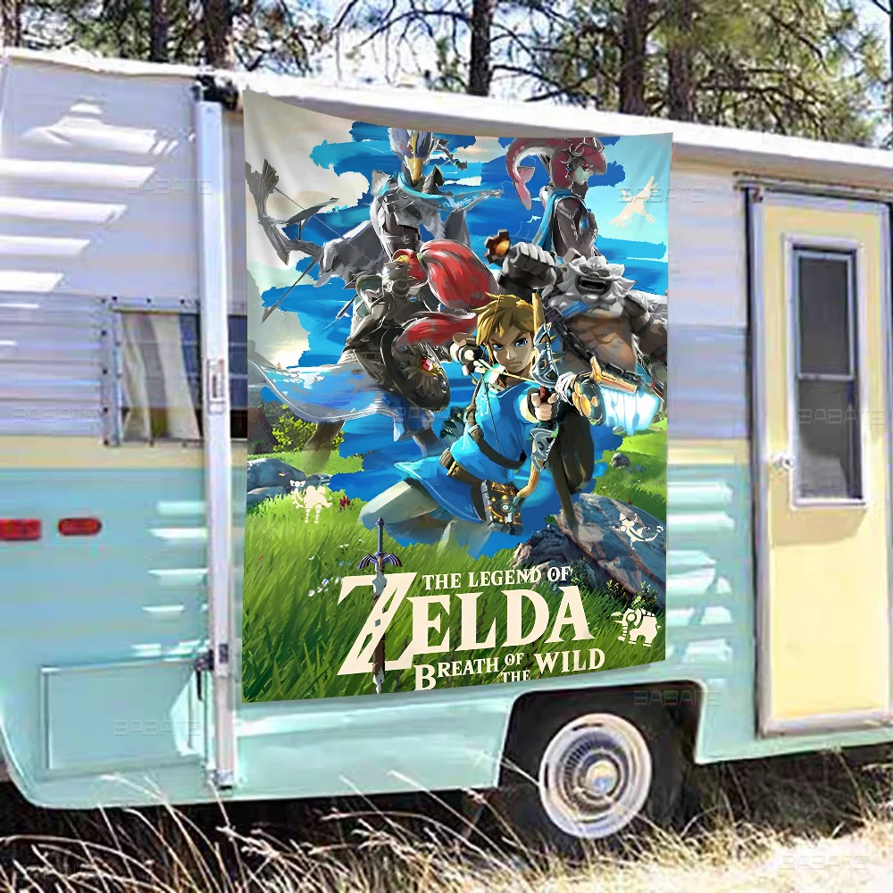 Zeldas Link Anime Chart Flag For Living Room Home Dorm Decor Art Banner