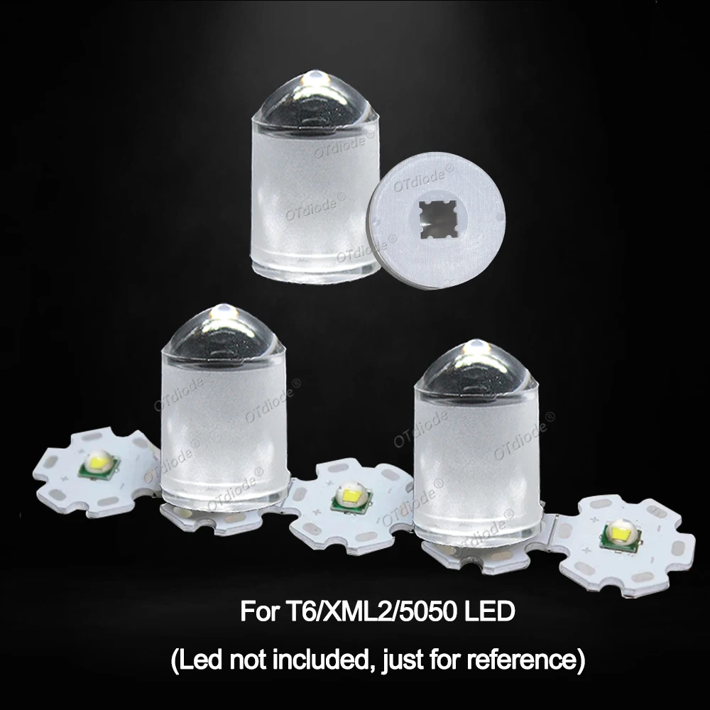 

XPE2XPG2 XML5050 XHP50/70 7070 1W3W5W 3030 3535 Светодиодный объектив Оптические Epileds Semileds для точечного фонарика DIY 21,78 мм 3 градуса
