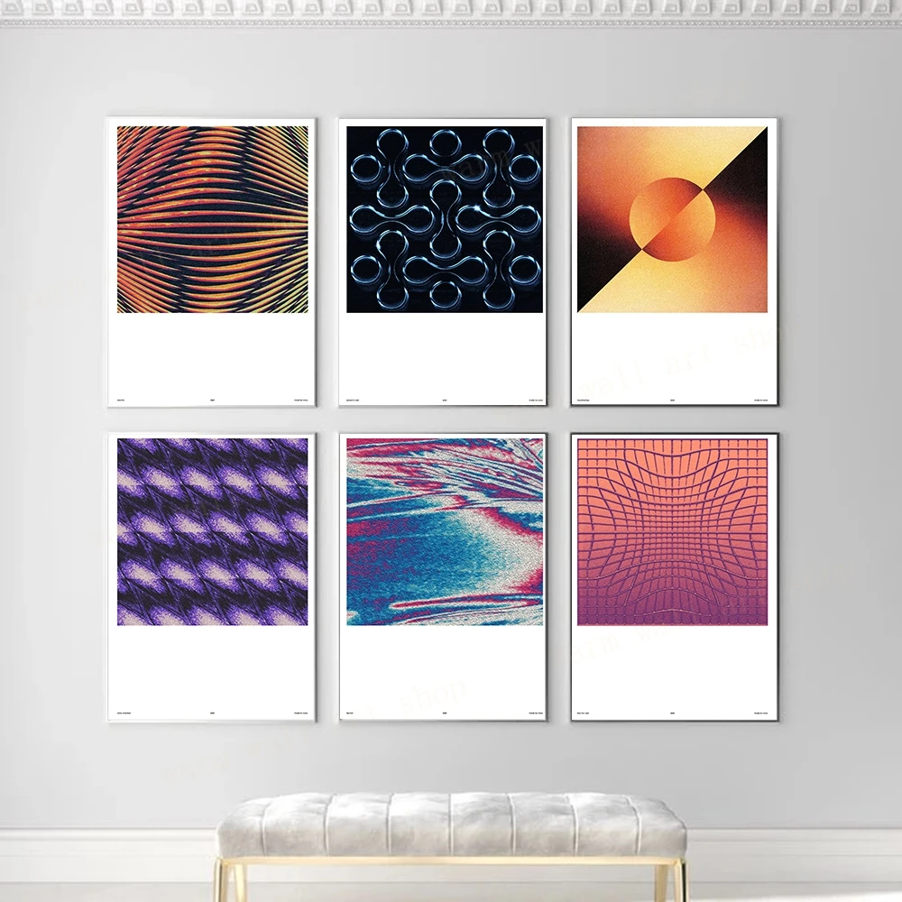 Moodswings Оригинальные изделия из изображений изобразительного искусства Giclee Постер для абстракционизма Эхо-камера Нереальная линия Холст Живопись Северная домашняя декорация на.