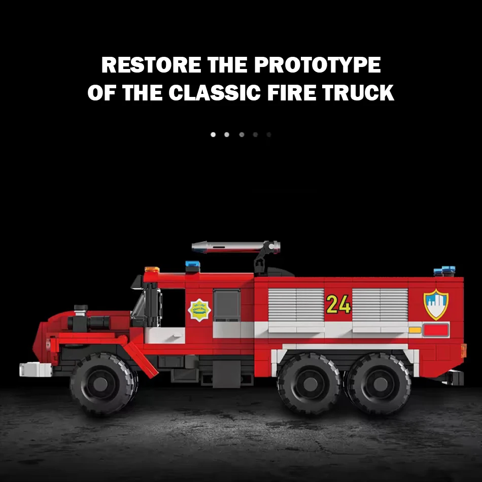 Конструктор пожарная машина JIMITU 472 деталей