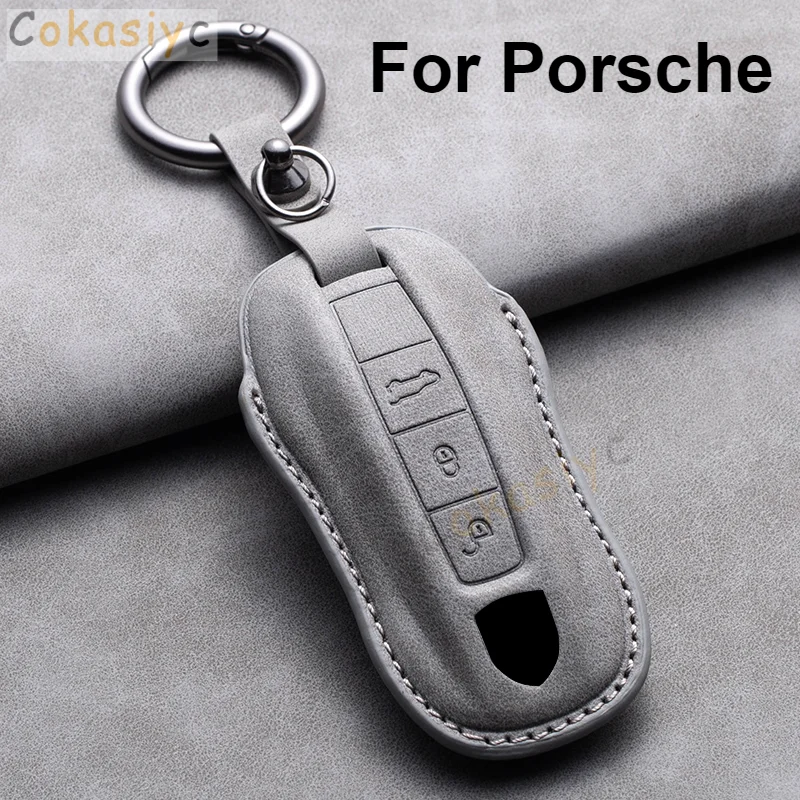 Кожаный чехол для ключей от автомобиля Porsche Panamera Carman Macann Bobst Cayenne 911 970 981 991 996 брелок