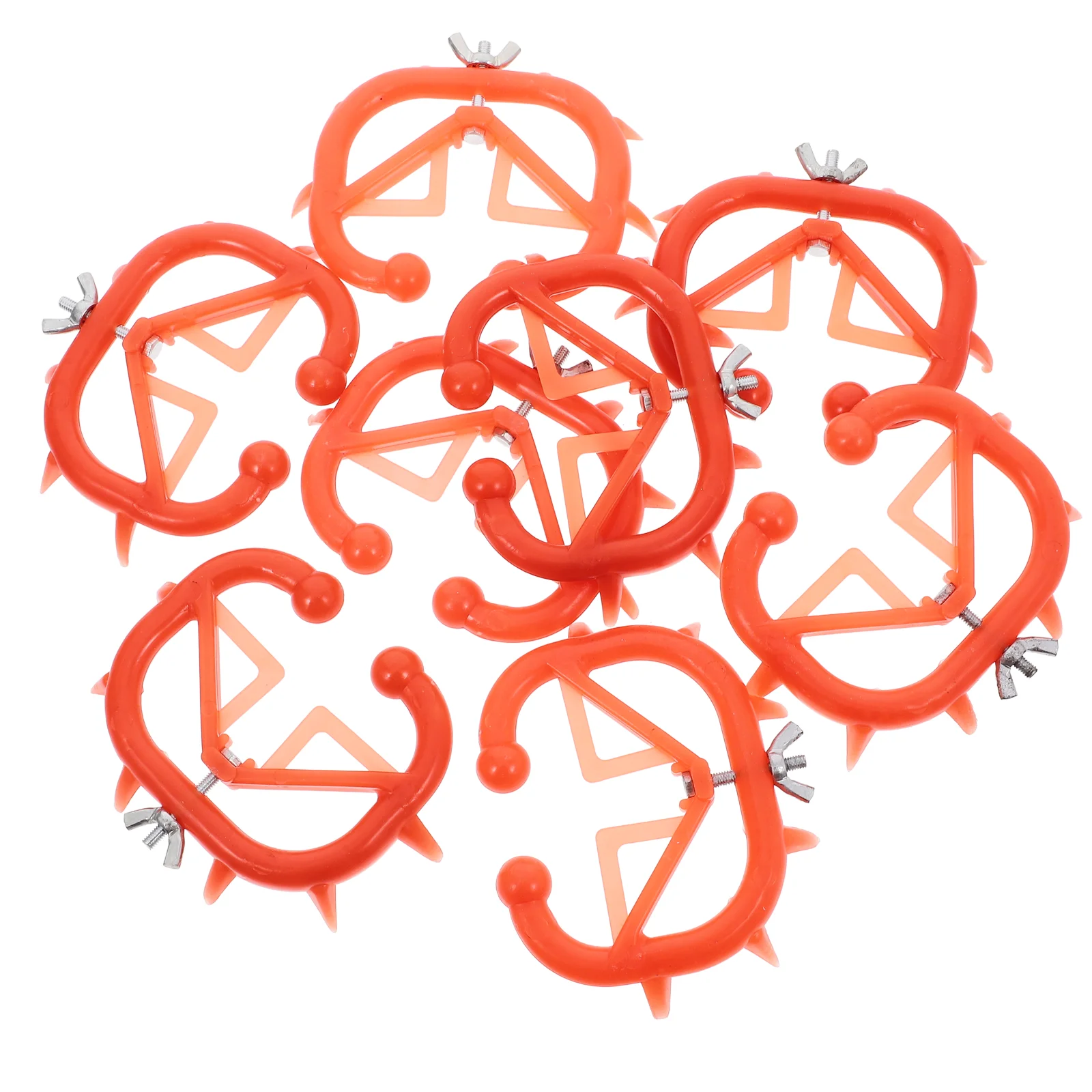 8 Pcs Bull Nose Ring Calf Accessories Cow Weaner Large Cattle Supplies Iron Farm Animal