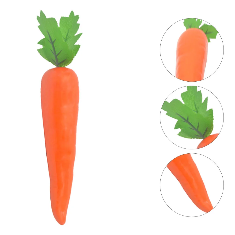 

Carrots Simulation Vegetables Props Artificial Vegetable Fruits Fruit Faux Decoration Eastermodel Fake Carrot Mini Photography