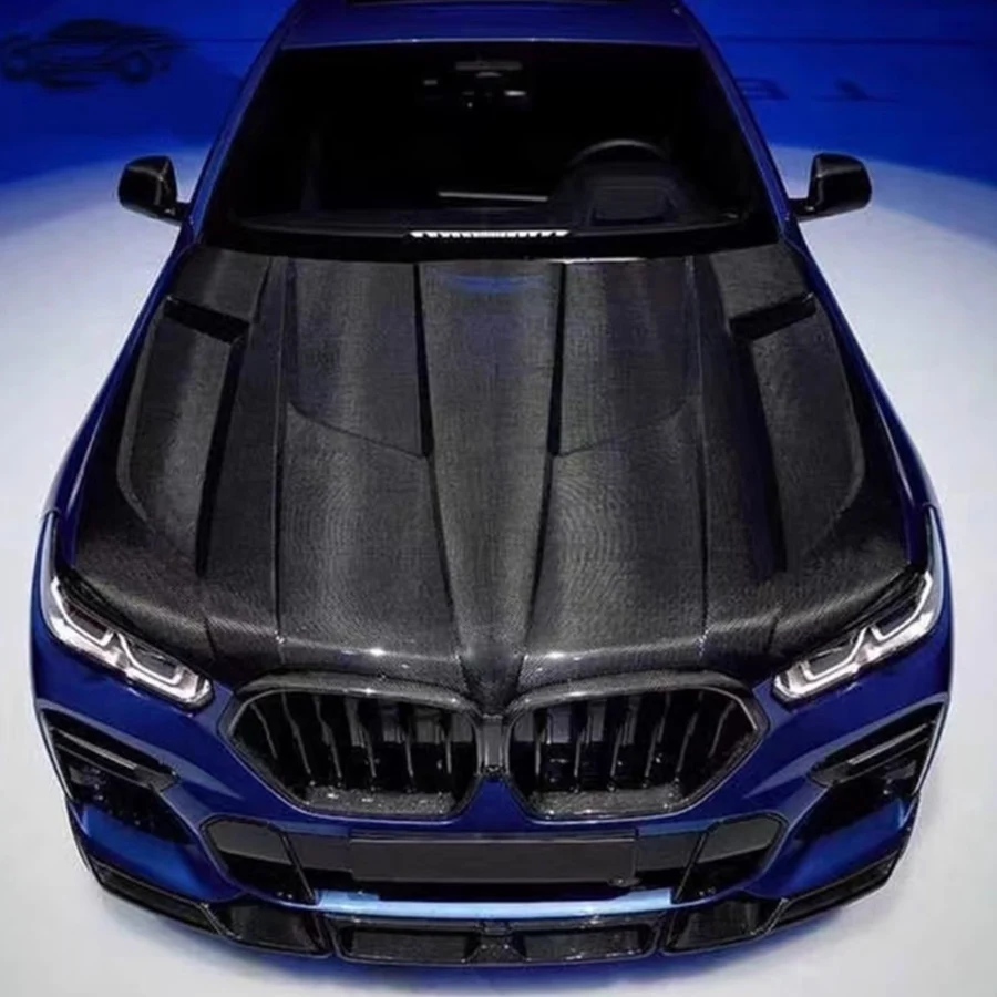 Для BMW X5 G05 X6 G06 X5M F95 X6M F96 крышка капота из углеродного волокна двигателя капот