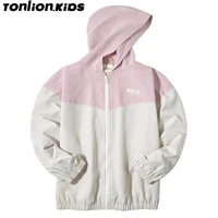 ton lion kids spring 2022 girls fashion thin spliced coat sweatshirt for girls toddler girl jacket