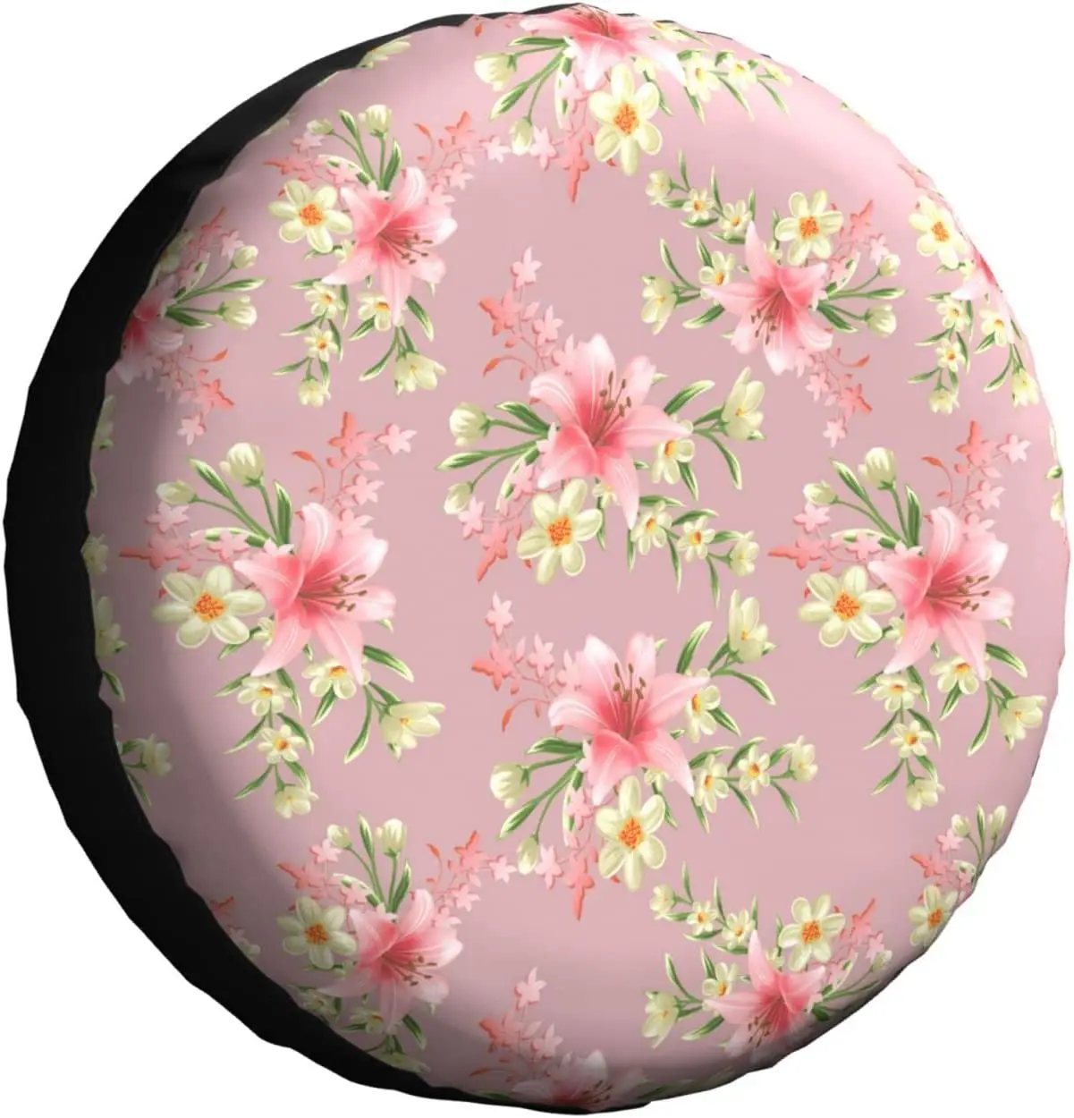 

Spare Tire Cover Universal Tires Cover Beautiful Red Flowers Car Tire Cover Wheel Weatherproof and Dust-Proof UV Sun Tir