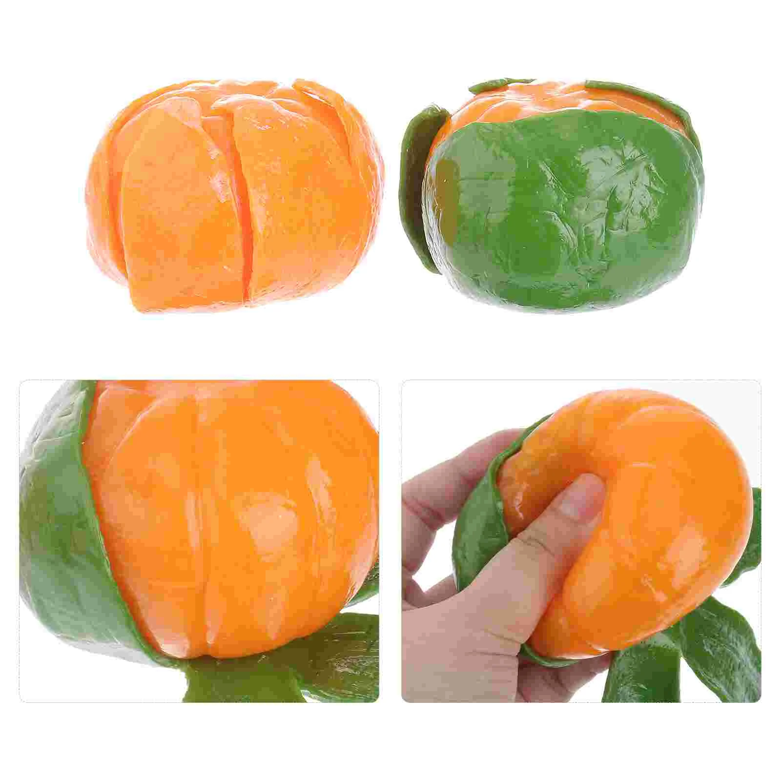 

2 шт., фрукты, новинка, декомпрессионная искусственная игрушка, игрушки для трюков, медленная игра в виде фруктов с аутизмом