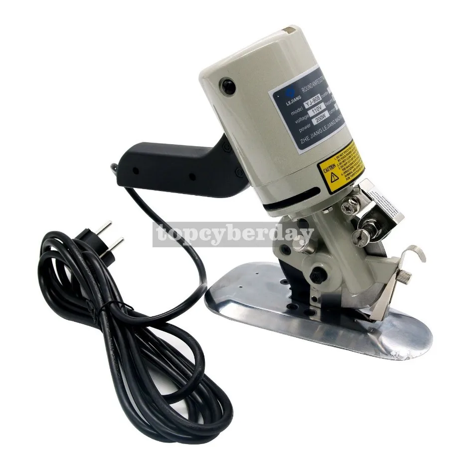 

Electric Cloth Cutter 3.5" Fabric Leather Cutting Machine Round Scissors + Blade