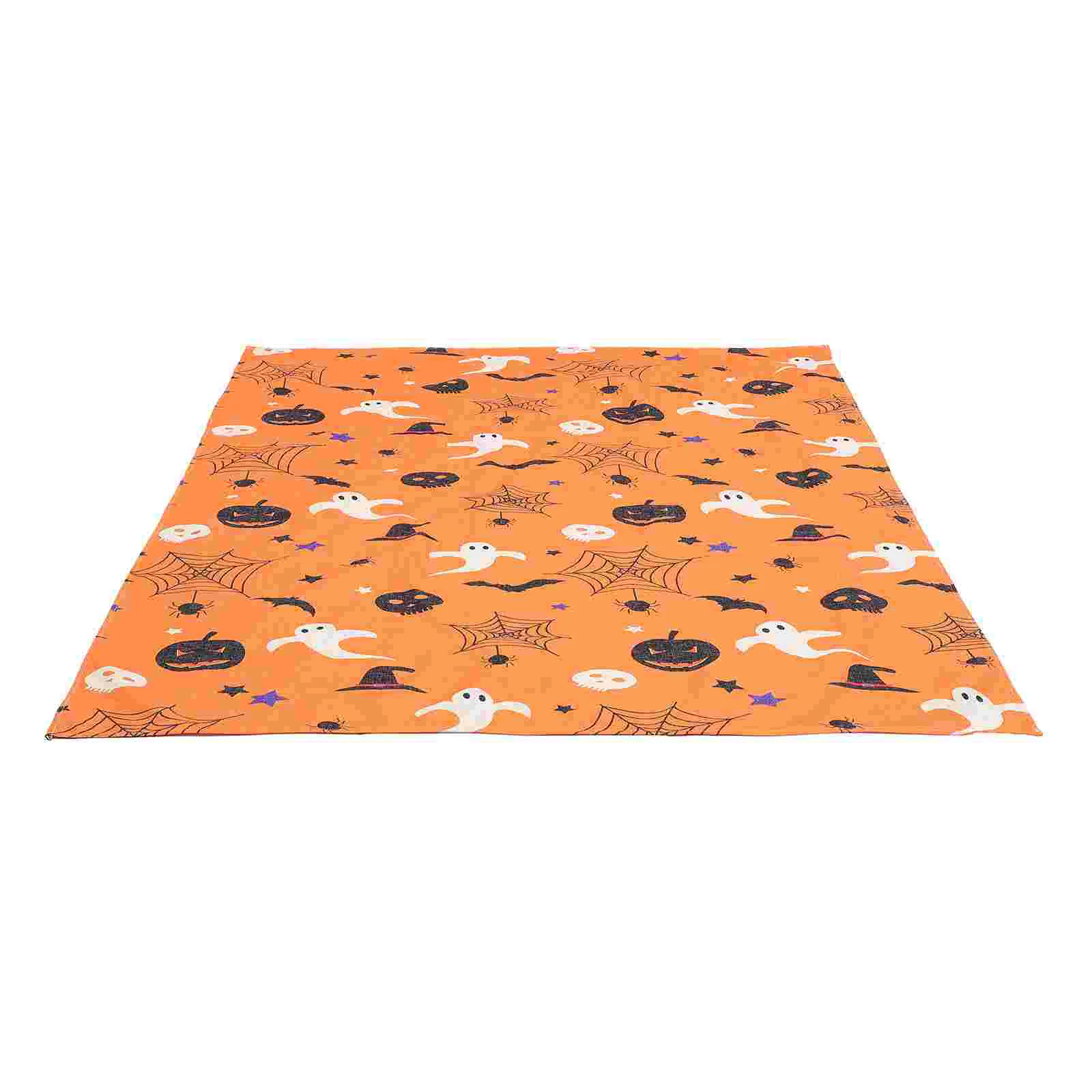 

Скатерть на стол на Хэллоуин, украшение для вечерние НКИ и столовой, скатерть-паук из льна, страшный призрак, сетевой планшет, праздничные пр...