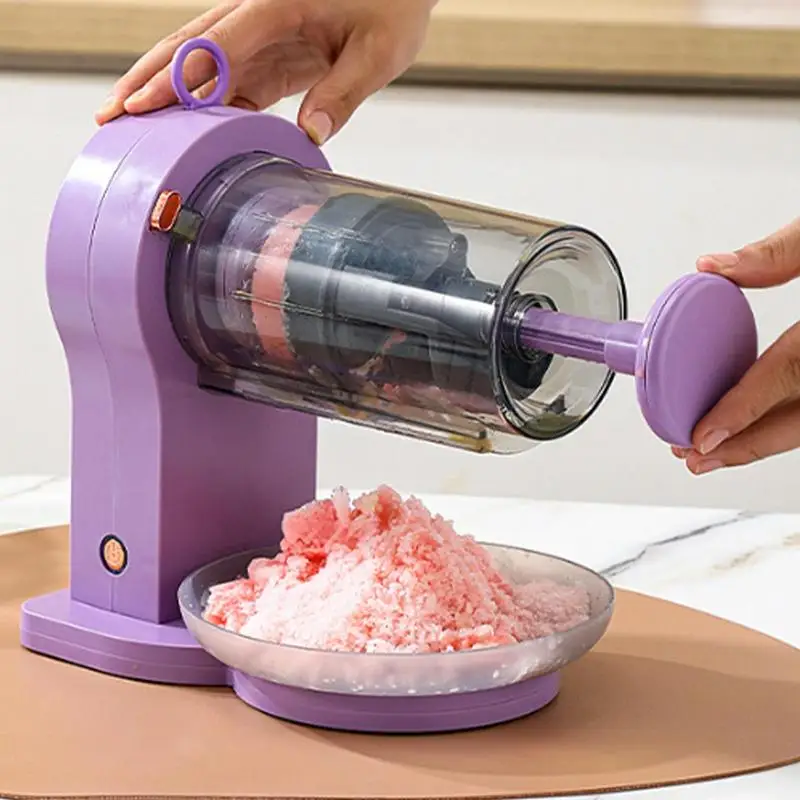 

Electric Snow Cone Machine Household Automatic Ice Crusher Ice Shaver Crusher Machine Drink Smoothie Maker Kitchen Accessories