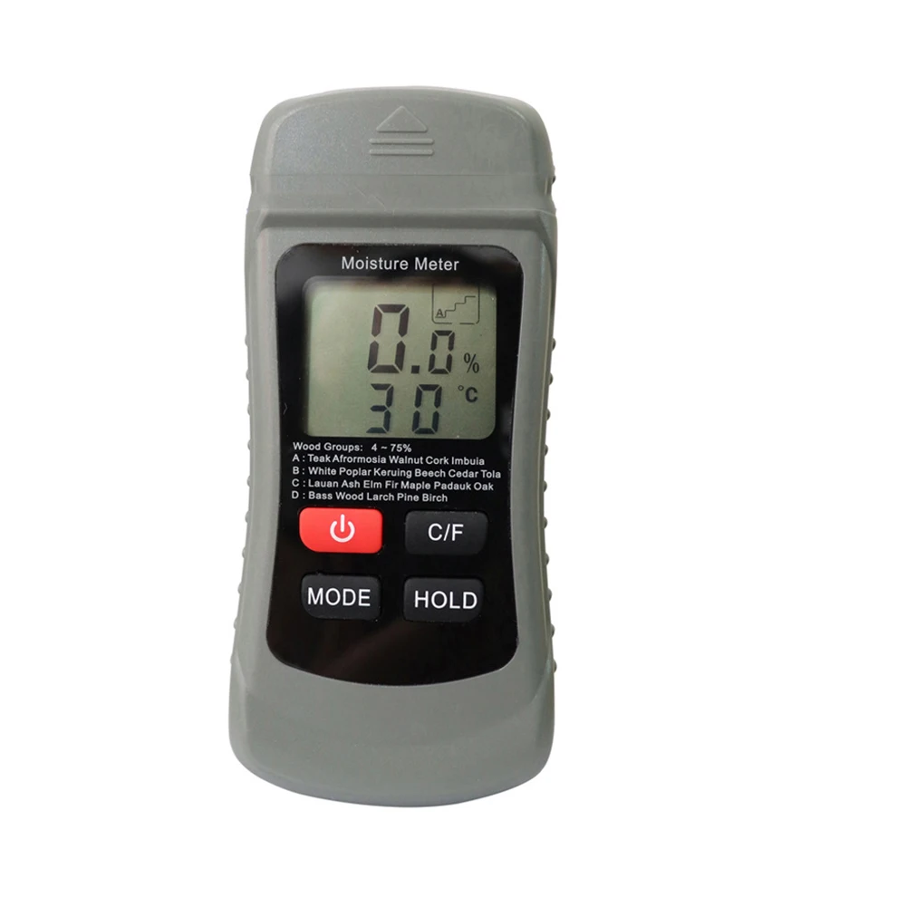 

Pin Type Wood Moisture Meter For Evaluate Damage Locate Wood Moisture 144*64*31mm ABS Engineering Plastic Automatic Shutdown
