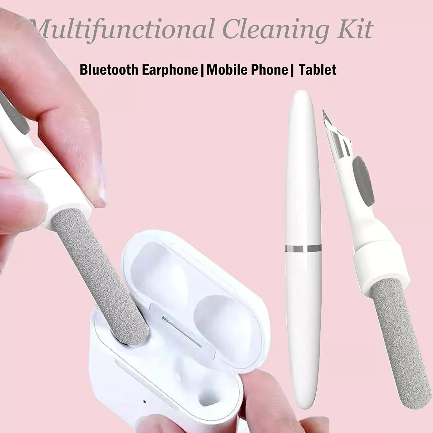 

New Arrival Bluetooth Earphones Cleaning Pen Brush Earbuds Case Cleaning Tools for Air Pods Airdots Cleaner Kit for Airpods Pro