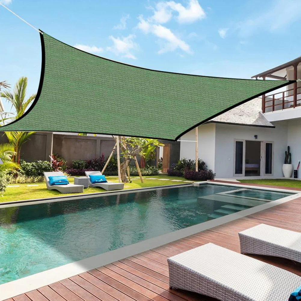Защита От Солнца Ткань Оксфорд Теневой Парус С УФ-блоками Дышащее D-образное