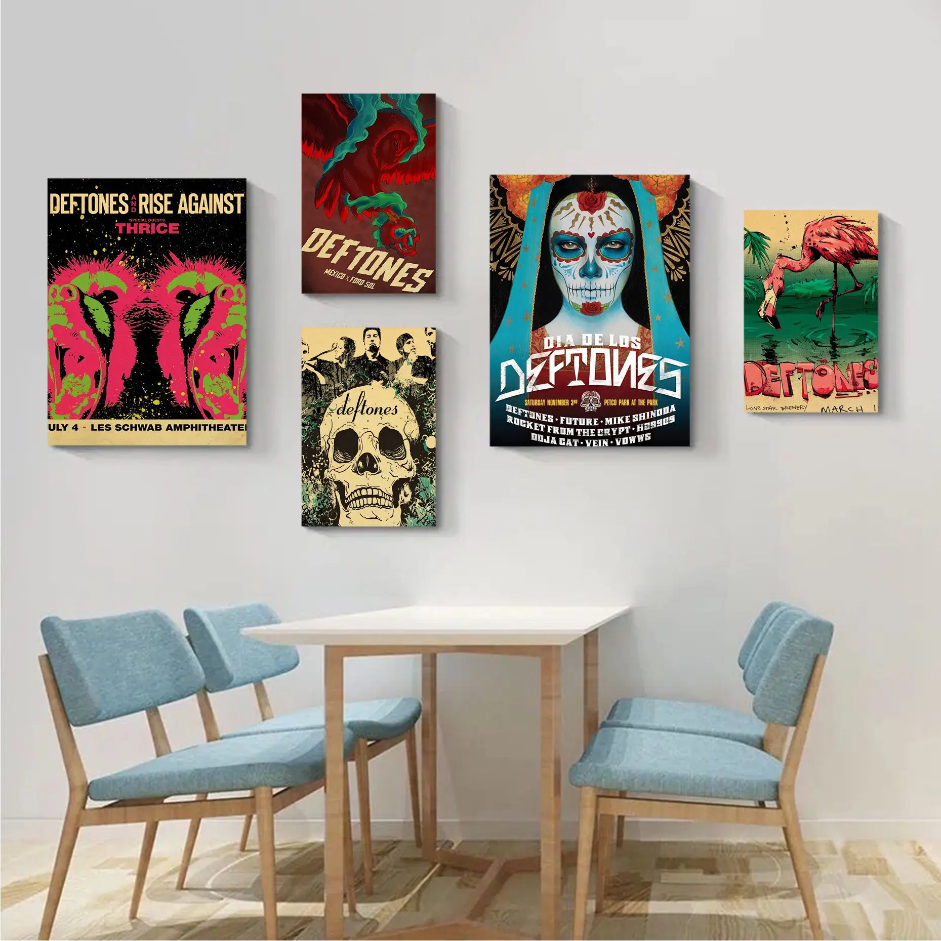 

Deftones DIY Sticky Poster Vintage Room Home Bar Cafe Decor Decor Art Wall Stickers