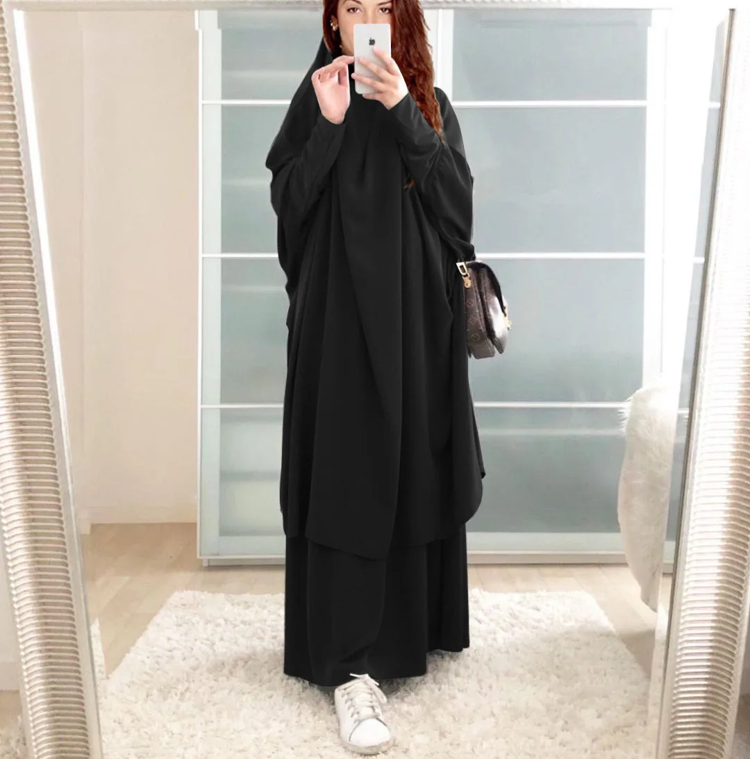 Abaya For Women Eid Kaftan Dubai Turkey Muslim Sets Islam Robe African Dress Ramadan Clothing Hijab Caftan Fashion Prayer Khimar
