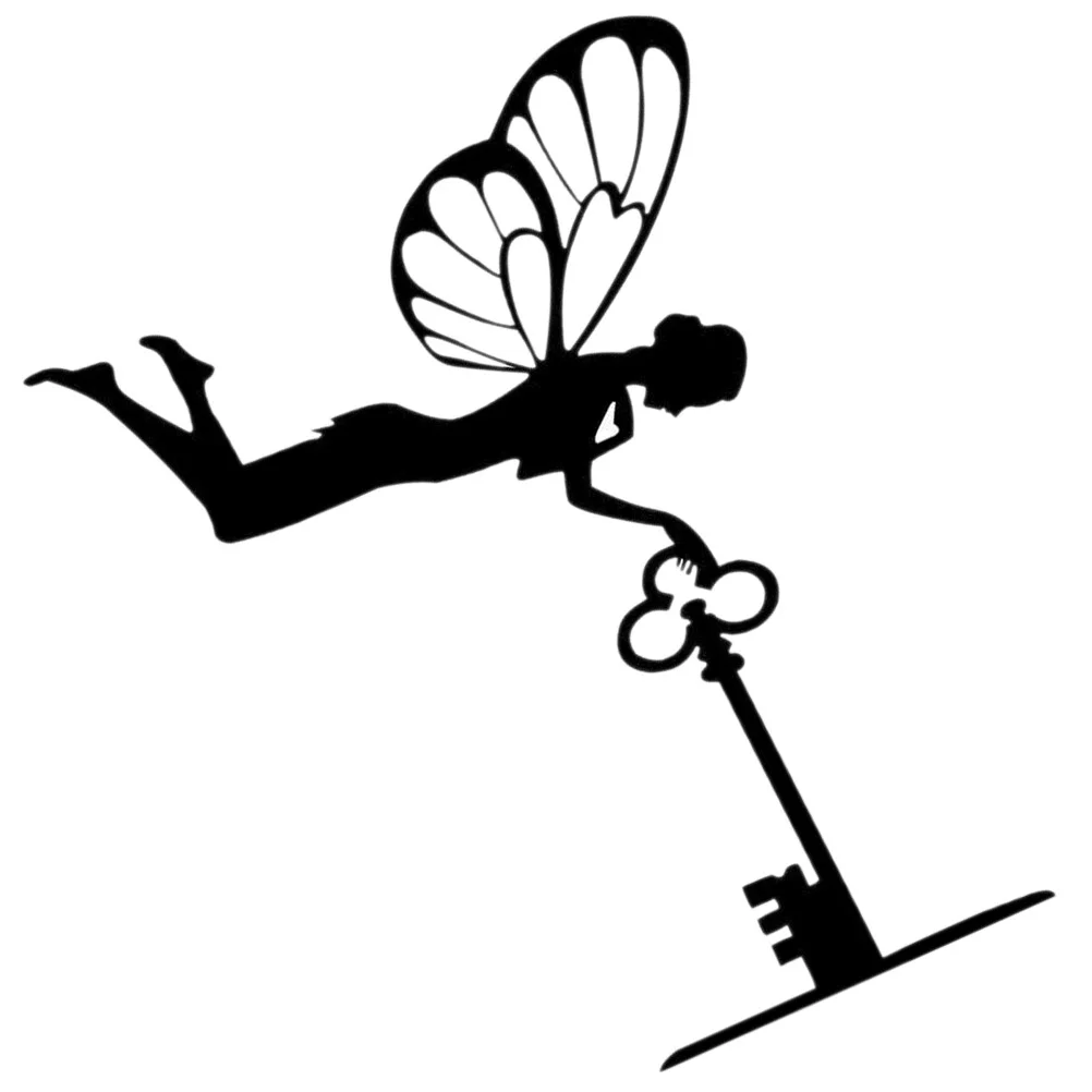 

Lawn Statues Wall Hanging Metal Fairy Decor Ornament Holding Key Accessories Tree Outdoor Decoration