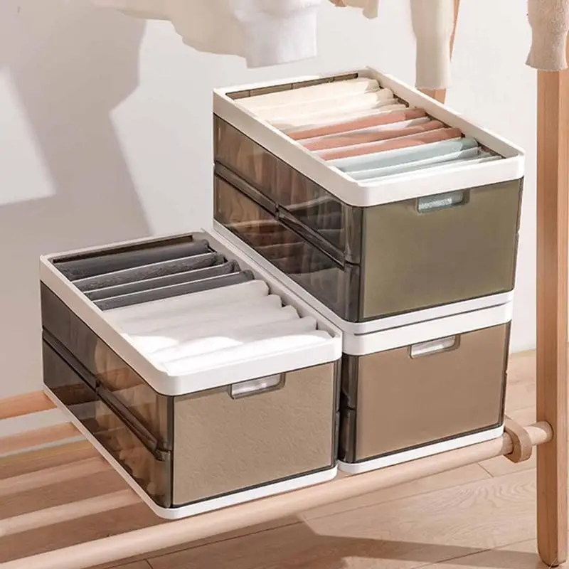 

Clothes Storage Bins With Rounded Corners Wardrobe Dressing Compartment Bin For Clothes Organizer Box Cabinet Drawer Organizers