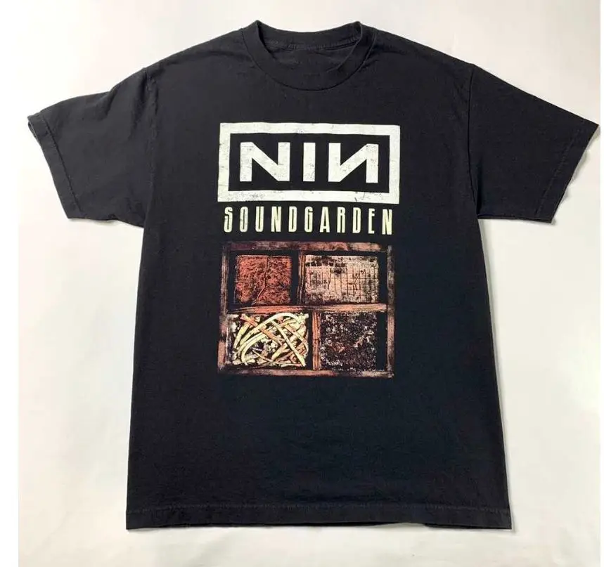 

Футболка 9 дюймов Nails Soundgarden 2014, хлопковая футболка для мужчин и женщин